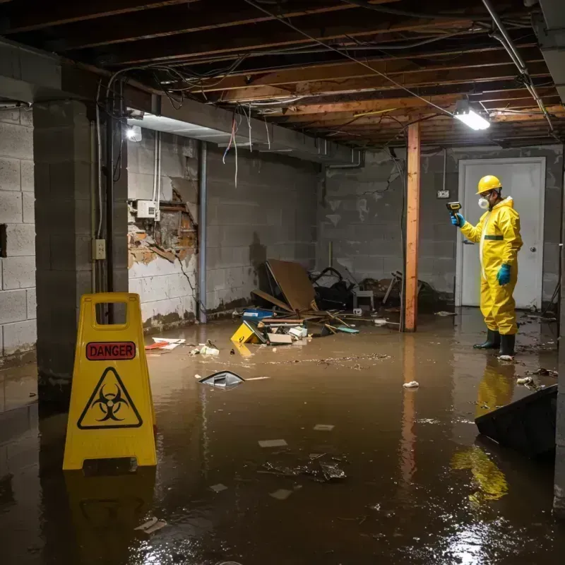 Flooded Basement Electrical Hazard in Appomattox County, VA Property